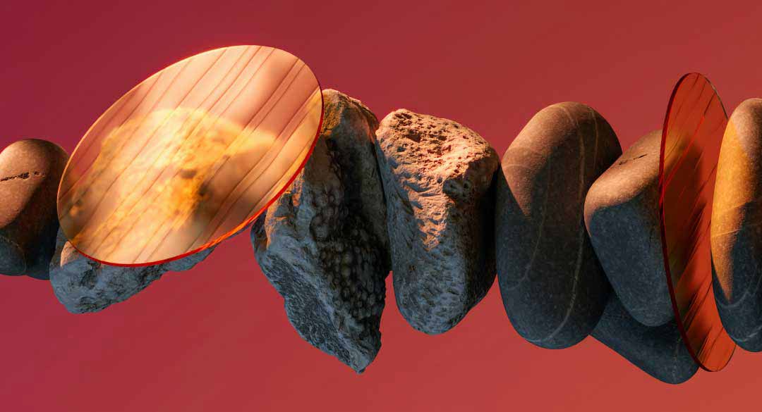 Abstract rocks 3D composition Abstract rocks 3D composition